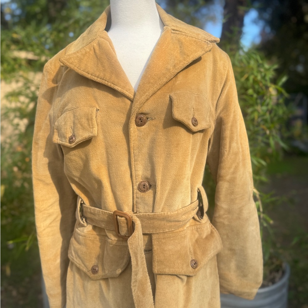 Vintage Tan Belted Jacket